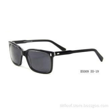 Brown Rectangle Acetate Frame Sunglasses For Men , Fashion